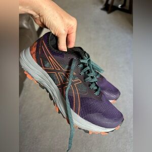 💄ASICS Gel-Excite Trail Night Shade and Nova Orange US 7